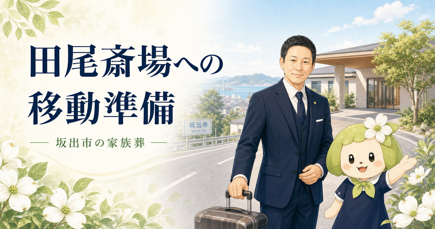 坂出市で田尾斎場へ向かう家族葬｜集合時刻と車移動で迷わない準備のアイキャッチ画像