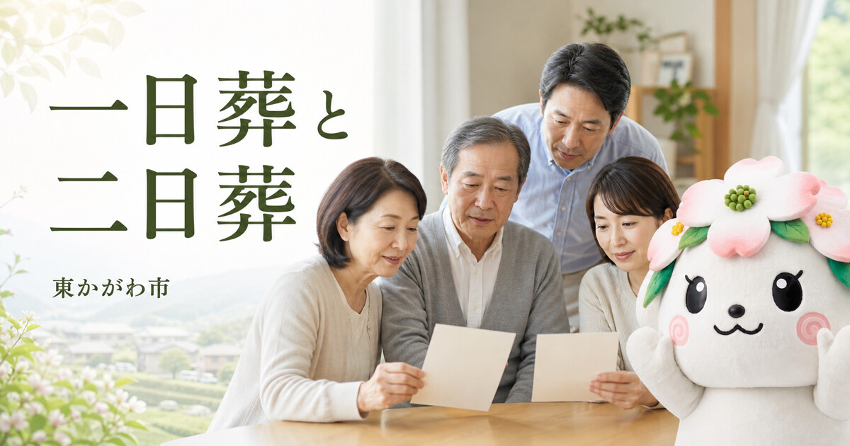 東かがわ市で一日葬と二日葬を確認する家族と花水木の担当者