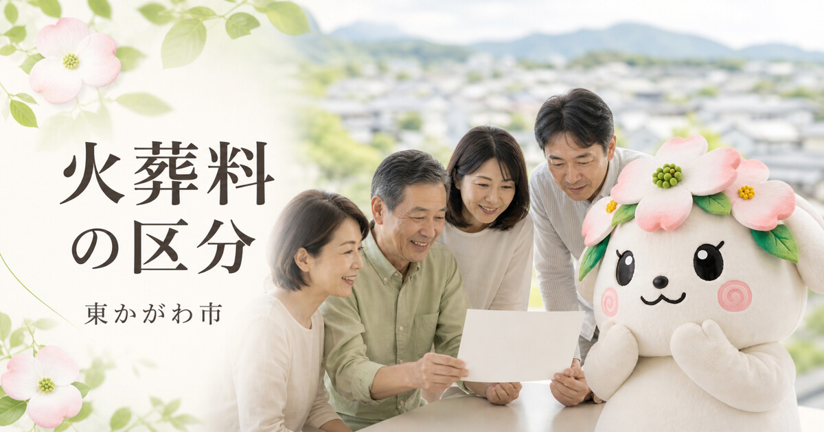 東かがわ市で火葬料の区分を確認する家族と花水木の担当者