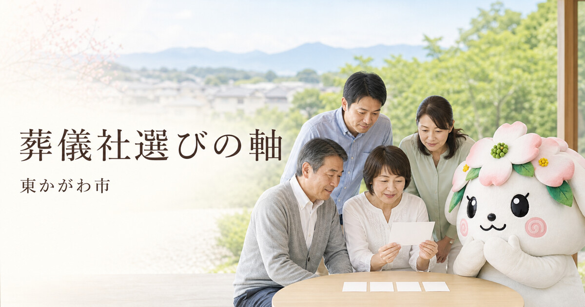 東かがわ市で葬儀社選びの軸を確認する家族と花水木の担当者