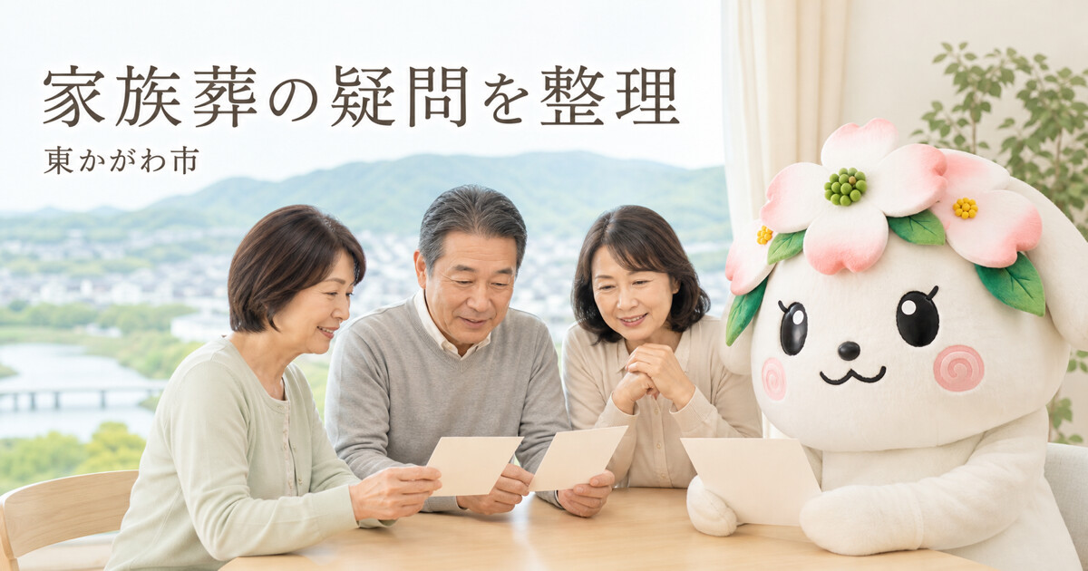 東かがわ市で家族葬の疑問を整理を確認する家族と花水木の担当者