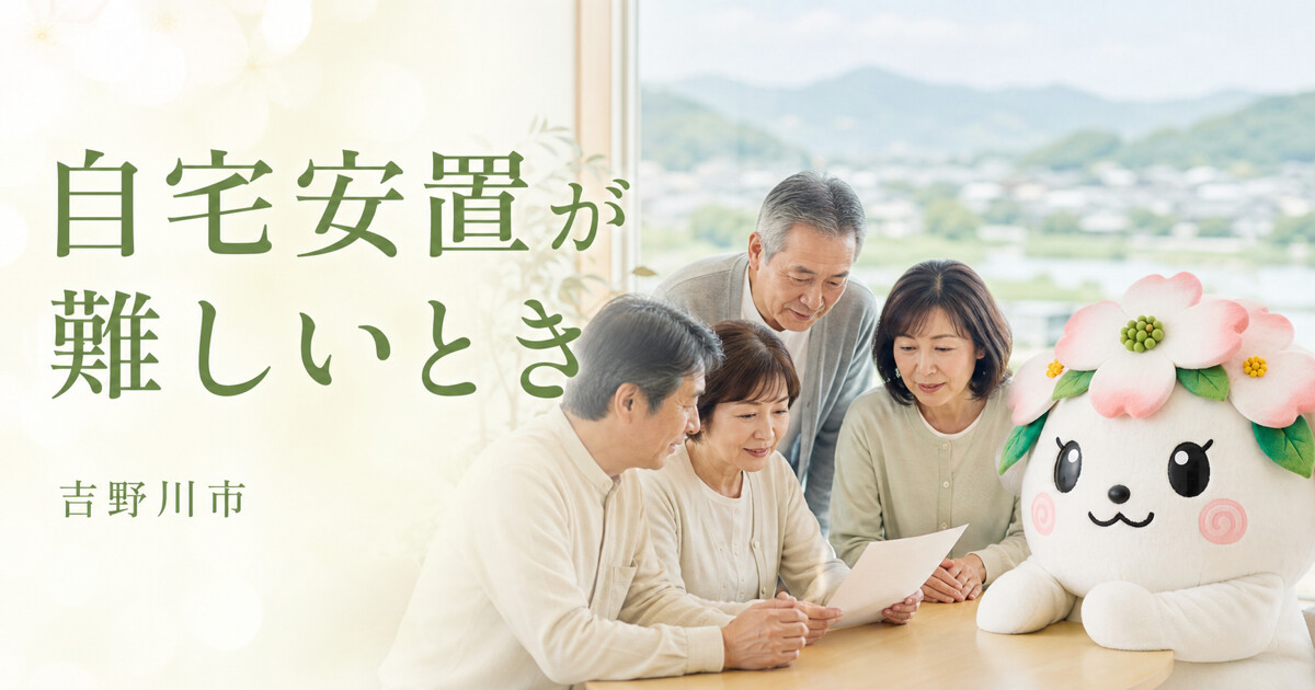 吉野川市で自宅安置が難しいときを確認する家族と花水木の担当者